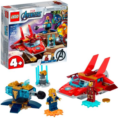 There’s iconic action, epic battles and endless imaginative adventures for young superheroes with LEGO® Marvel Avengers Iron Man vs. Thanos.