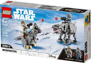 Treat young kids to LEGO&#174; Star Wars&#8482; AT-AT and Tauntaun Microfighters with Luke Skywalker and AT-AT Driver LEGO minifigures for hours of battle play.
