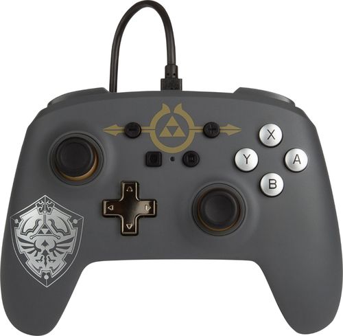 Officially licensed by Nintendo, this beautiful PowerA Enhanced Wired Controller for Nintendo Switch features smooth-playing thumbsticks, a 3.5mm stereo audio jack, 2 mappable Advanced Gaming Buttons, and more.
