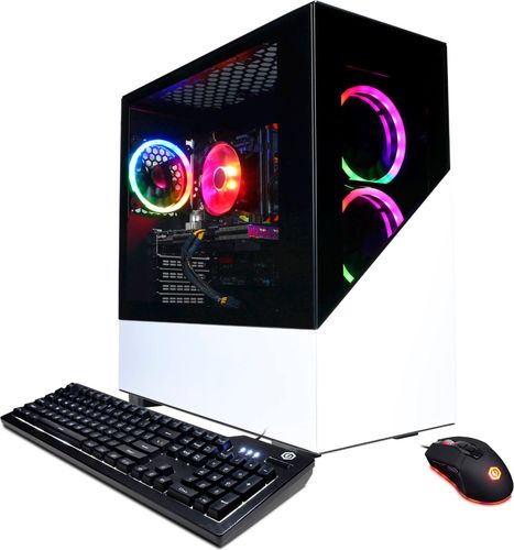 Windows 10NVIDIA GeForce GTX 1660 Super 6GB dedicated graphicsTechnical details: AMD Ryzen 7 3700X processor; 16GB DDR4 memory; 500GB solid-state drive; 1TB hard driveSpecial features: RGB lighting, built-in wireless networking, HDMI output
