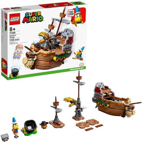 Kids can build Bowser’s iconic Airship to display and add an exciting new level to their LEGO® Super Mario™ Starter Course with this Expansion Set.