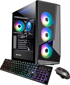 Slate MR Gaming Desktop - AMD Ryzen 5 5600X - 16GB Memory - NVIDIA GeForce RTX 3060Ti 8GB - 500GB NVME SSD + 1TB HDD