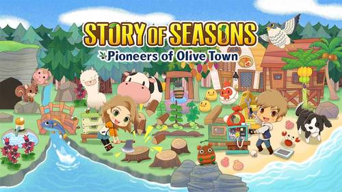 Olive Town; plant crops; raise animals; build relationships; build your farm; cultivate your farm; repair old facilities; improve Olive Town's infrastructure; endless possibilities; level up your farming skills; over 200 unique events; for 1 player