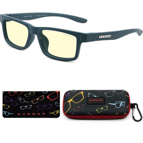 GUNNAR Gaming Glasses; Cruz; Frame Color: Teal; Lens Color: Amber; User: Children