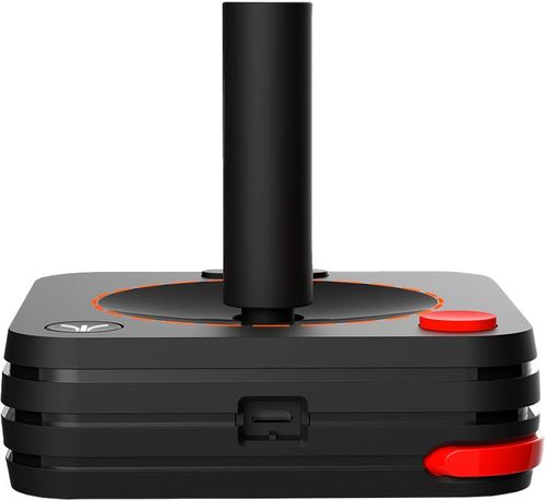 The new Atari VCS Wireless Classic Joystick includes features like paddle control, rumble, LED light effects, and a 2nd fire button to give retro gaming new life. Bluetooth wireless, rechargeable, PC/mobile compatible.