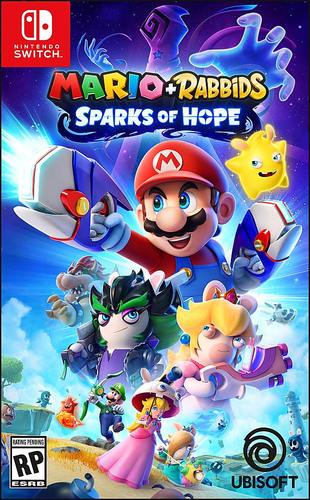 Team up with Mario, Luigi, Princess Peach, Rabbid Peach, Rabbid Luigi, and their friends on a galactic journey to defeat a malevolent entity and save your Spark companions.