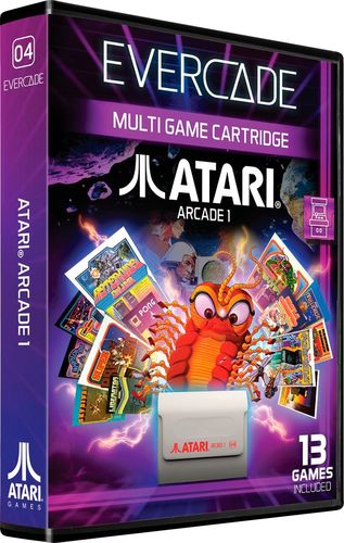 The Atari Arcade 1 cartridge brings 13 classic Atari arcade games to the Evercade, including: Liberator, Lunar Lander, Missile Command, Centipede, Asteroids Deluxe, Pong and more!