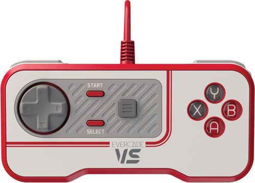 The Evercade VS Wired Controller contains: Evercade VS Wired USB Controller with 3m cable. The Evercade VS Wired Controller is the perfect accompaniment to the Evercade VS Games Console. With this, you can expand your multiplayer gaming capacity for up to four players with a specially created and aesthetically matching controller to your system.
