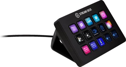 Elgato - Stream Deck MK.2 Wired USB Keypad with 15 Customizable LCD keys and Interchangeable Faceplate