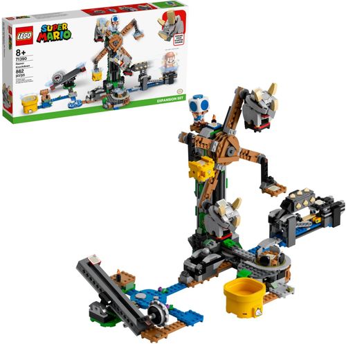 Kids can add Reznor-spinning, Grrrol-seesawing challenges to their LEGO® Super Mario™ Starter Course with this fun-packed Expansion Set.