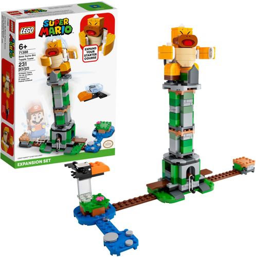Youngsters can add a rocking, toppling Boss Sumo Bro challenge to their LEGO® Super Mario™ Starter Course with this action-packed Expansion Set.