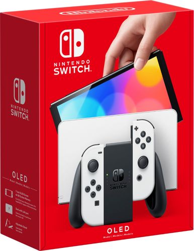 Nintendo Switch (OLED model) w/ White Joy-Con - White