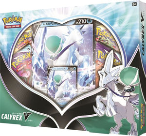 Command Frozen Lands and Shadows&#8212;with Two Forms of Calyrex V! Calyrex V fuses two kinds of power, charging through ice and shadows on its trusty steed! Enhance your collection with this royal Pok&#233;mon, and find helpful allies, skilled Trainers, and other treasure in Pok&#233;mon TCG booster packs. Whether you choose Ice Rider Calyrex V or Shadow Rider Calyrex V.